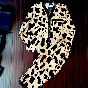 Animal print pj set